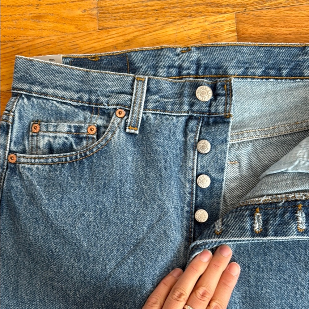 1992 VINTAGE NEW WITH TAGS LEVIS ORIGINAL 501 PRESHRUNK JEANS - Picture 6 of 7